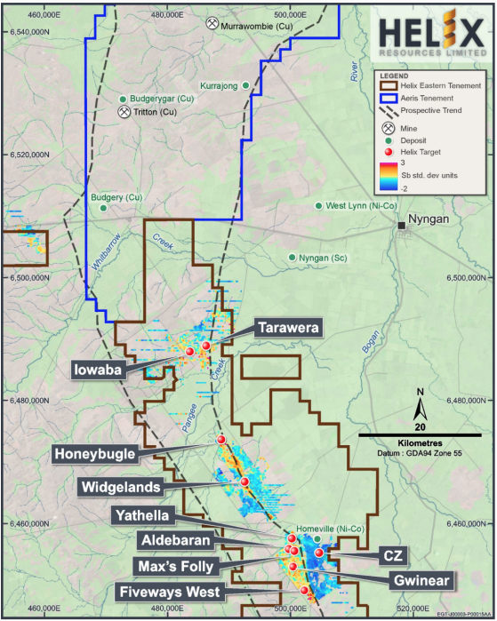 Helix Resources confirms major copper-gold prospective zone at Eastern Group tenements