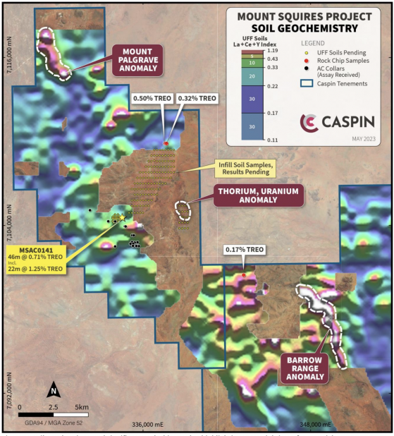 Caspin Resources reveals widespread rare earths at Mount Squires