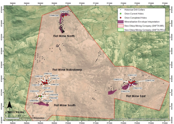 Orion Minerals confirms high-quality historical drilling database with diamond drilling at Okiep Copper Project