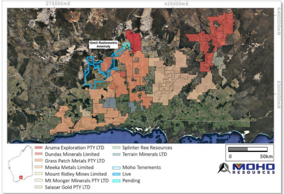 Moho Resources confirms thick, high-grade clay-hosted rare earths at Peak Charles