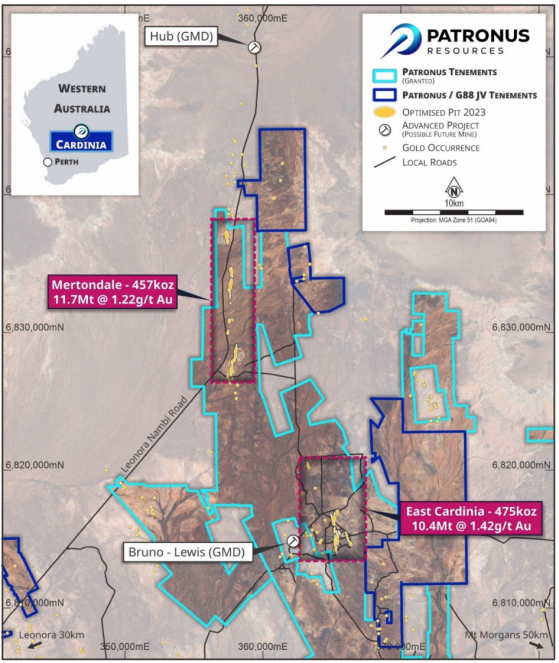 Patronus Resources delivers significant gold intersections from extensional drilling at  Cardinia East gold project