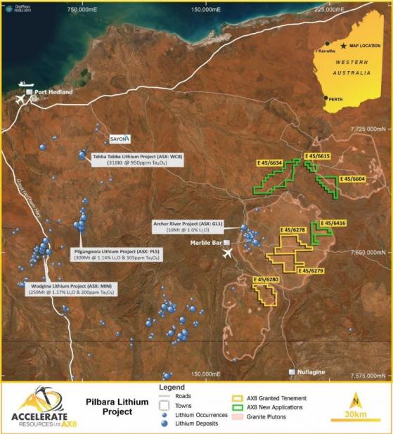 Accelerate Resources stakes new lithium exploration ground in East Pilbara, WA