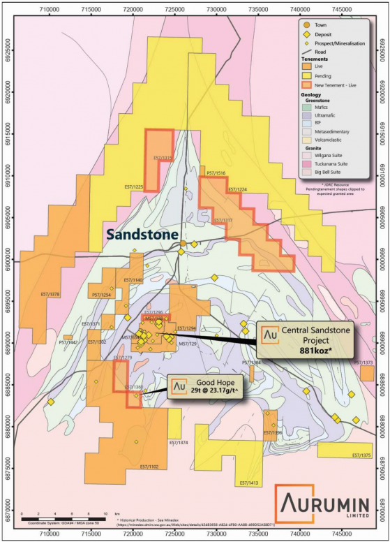 Aurumin expands gold footprint at Sandstone with five new exploration tenements