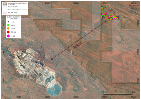 Antipa Minerals identifies new gold target near giant Telfer mine; shares up