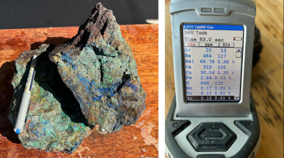 QMines says azurite and malachite point to potential copper hotspot in Mt Chalmers’ historical pits
