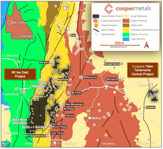 Cooper Metals enters deal to add more ground in prolific Mt Isa copper-gold region