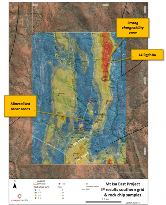Cooper Metals enhances copper-gold prospectivity at Ardmore with IP survey and high-grade rock chip assays
