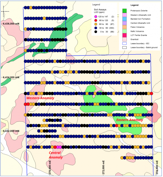 Intra Energy Corp identifies multiple large lithium soil anomalies at Maggie Hays Hill