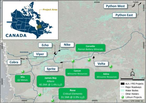 Forrestania Resources finalises Hydra Lithium Project joint venture in Canada; shares up