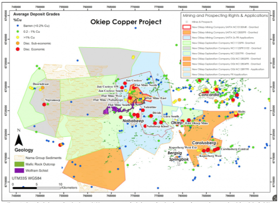 Orion Minerals adds five new copper and tungsten areas to Okiep Copper Project in South Africa