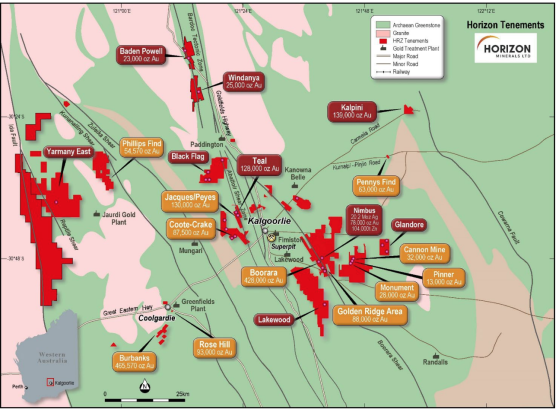 Horizon Minerals mining at Boorara Gold Project; revenue in sight