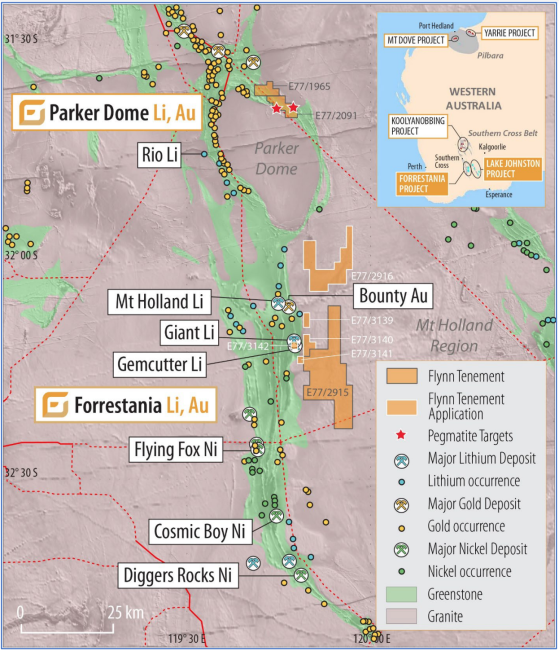 Flynn Gold identifies new high-priority large-scale lithium anomalies at Forrestania and Parker Dome