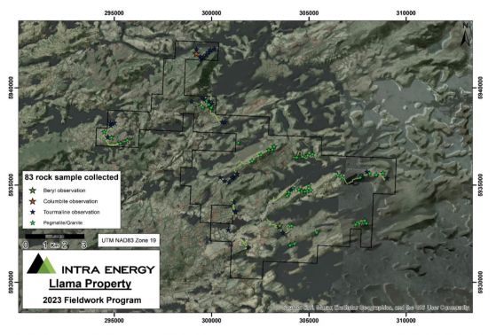 Intra Energy Corporation completes first exploration phase at Llama