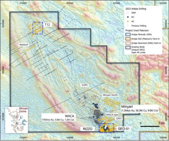 Antipa Minerals identifies three new gold targets and expands GEO-01 footprint to 700 metres