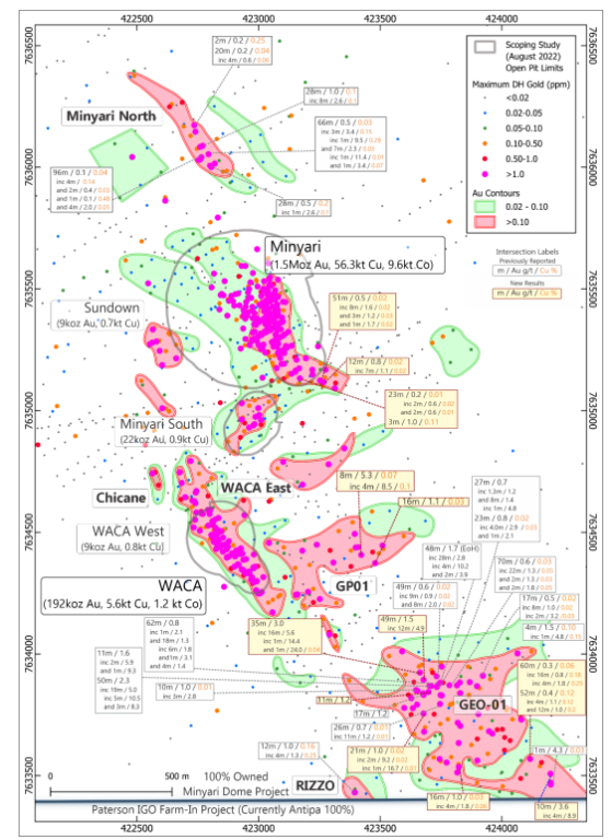 Antipa Minerals unveils new Minyari Dome high-grade, near-surface zones, results up to 35 metres at 3.0 g/t gold