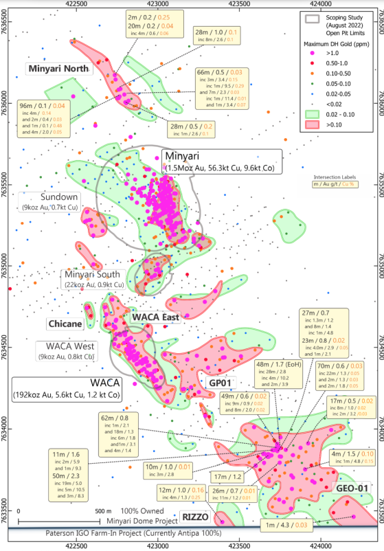 Antipa Minerals doubles gold mineralisation strike at Minyari Dome’s GEO-01 discovery