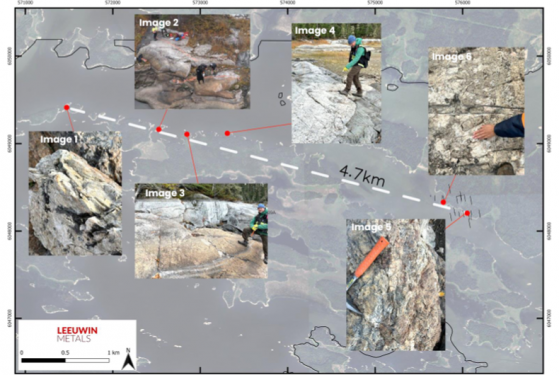 Leeuwin Metals identifies multiple spodumene-bearing pegmatites at Cross Lake