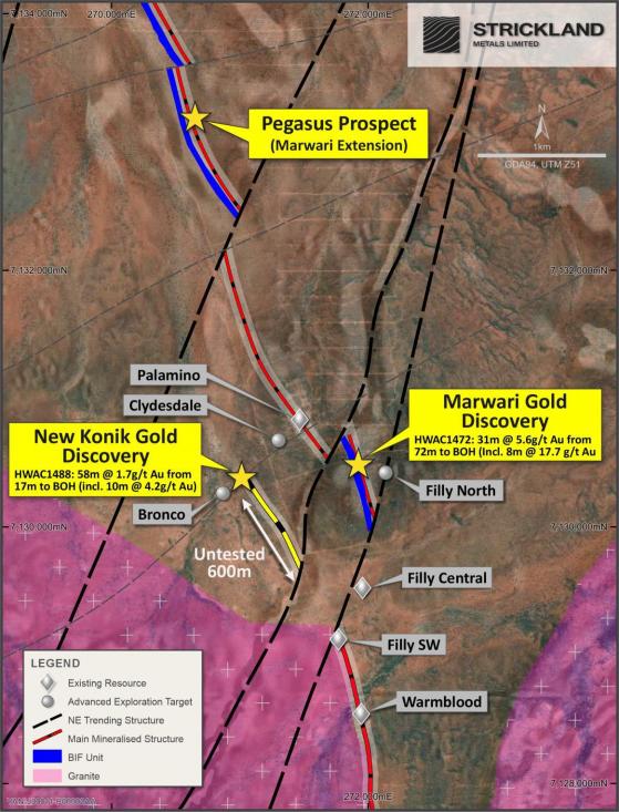 Strickland Metals hits 58 metres at 1.7 g/t gold at Horse Well's new Konik prospect