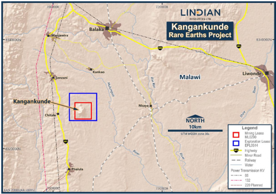 Lindian Resources advances development of Kangankunde Rare Earths Project