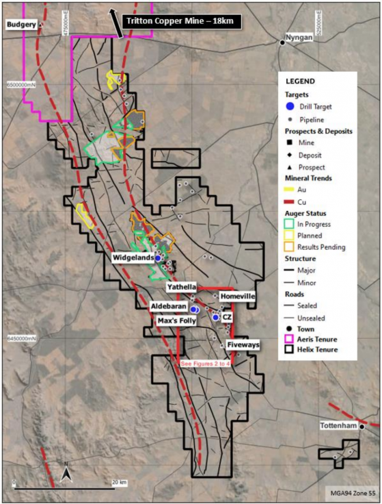 Helix Resources enhances Eastern Group gold potential with three multi-kilometre targets