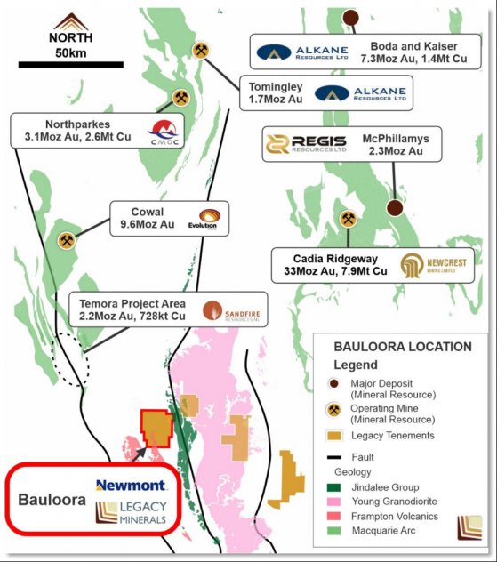 Legacy Minerals’ Bauloora project catches eye of gold giant Newmont; shares up