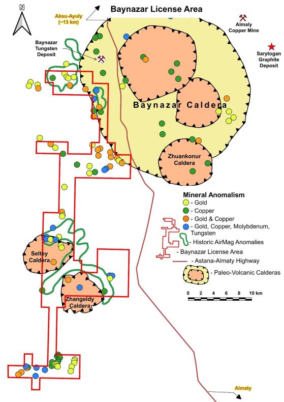 Sarytogan Graphite pegs copper porphyry prospect at Baynazar in central Kazakhstan